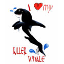 I Love My Killer Whale  T-Shirt