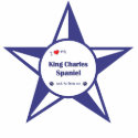 I Love My King Charles Spaniel (He) Ornament photo sculptures