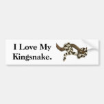 I Love my Kingsnake. Bumper Stickers