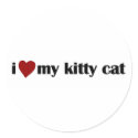 I Love My Kitty Cat stickers by worldsfair I Love My Kitty Cat stickers