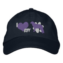 I Love my Kuvasz Embroidered Hat (Blue)