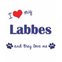 I Love My Labbes (Multiple Dogs) t-shirts by dogadoodle I Love My Labbes (Multiple Dogs) t-shirts