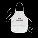 I Love My Labrador aprons