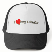 I  Love my Labrador hats