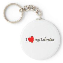 I  Love my Labrador keychains