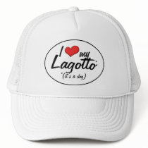 I Love My Lagotto (It's a Dog) Mesh Hats