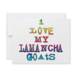 I Love My LaMancha Goats Personalized Invitation