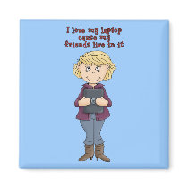 I Love My Laptop... magnets by MishMoshTees I Love My Laptop... magnets