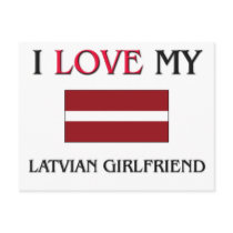 I Love My Latvian Girlfriend postcards by flagshirt I Love My Latvian Girlfriend postcards