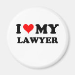 I Love My Lawyer Fridge Magnets