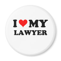 I Love My Lawyer magnets