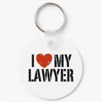 I Love My Lawyer keychains