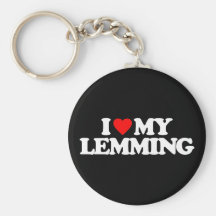 I LOVE MY LEMMING KEYCHAIN