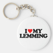 I LOVE MY LEMMING KEYCHAIN