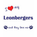 I Love My Leonbergers (Multiple Dogs) t-shirts