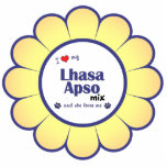 I Love My Lhasa Apso Mix (Female Dog) Photo Cutouts