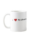 I Love My Librarian mugs