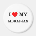 I Love My LIBRARIAN Refrigerator Magnets