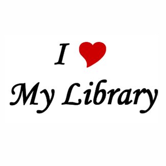 I love my library sticker