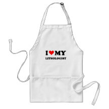 I Love My Lithologist Aprons