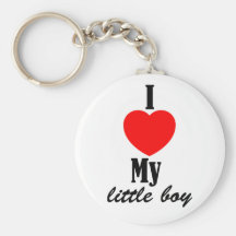 I Love My Little Boy Keychain