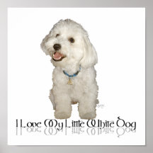 I Love My Little White Dog - Havanese Print
