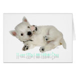 I Love My LIttle White Dog - Westie Puppy Greeting Cards