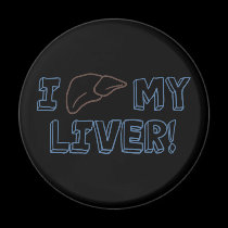 I Love My Liver magnets