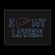 I Love My Liver postcards