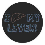 I Love My Liver Sticker