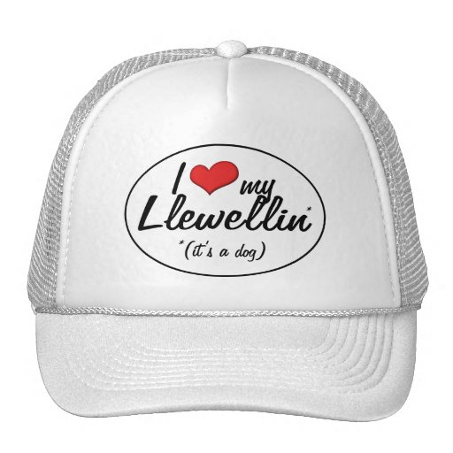 I Love My Llewellin (It's a Dog) Hats