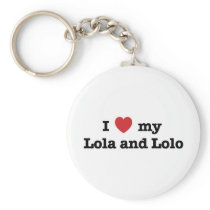 I Love my Lola and Lolo Key Chain