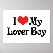 I Love My Lover Boy Poster