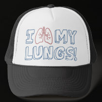 I Love My Lungs hats