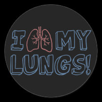 I Love My Lungs stickers