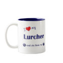 I Love My Lurcher (Female Dog) mug