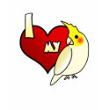 I Love my Lutino Cockatiel t-shirts