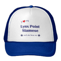 I Love My Lynx Point Siamese (Female Cat) Mesh Hats