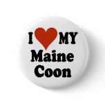 I Love My Maine Coon Button