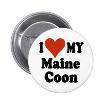 I Love My Maine Coon Button