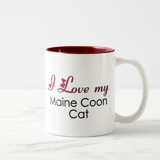 I Love my Maine Coon Cat Coffee Mug