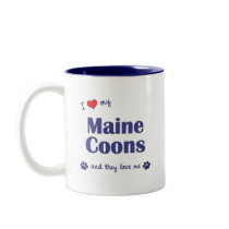 I Love My Maine Coons (Multiple Cats) Mugs