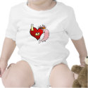 I Love my Major Mitchell's Cockatoo Baby Creeper t-shirts by MenagerieMayhem I Love my Major Mitchell's Cockatoo Baby Creeper t-shirts