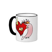 I Love my Major Mitchell's Cockatoo mugs