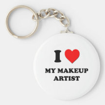 I love My Makeup Artist Keychains