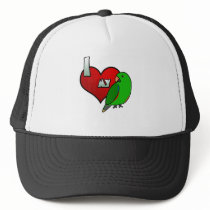I Love my Male Vosmaeri Eclectus Hats