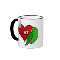 I Love my Male Vosmaeri Eclectus Mug