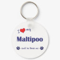 I Love My Maltipoo (Male Dog) keychains by dogadoodle I Love My Maltipoo (Male Dog) keychains