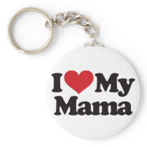 I Love My Mama Key Chain