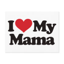 I Love My Mama Post Card